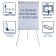 Flipchart magnetic marker, 70x100 cm, calligrata standard, in aluminum profile, on a tripod