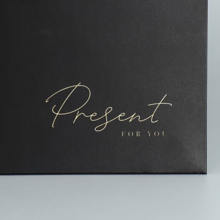 Square gift package, packaging, "Pressent", 30 x 30 x 30 cm-3