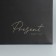 Square gift package, packaging, "Pressent", 30 x 30 x 30 cm