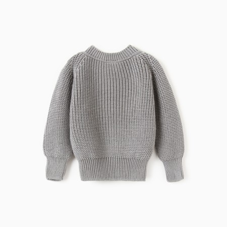 Jumper knitted baby I, height 86-92 cm, gray-3
