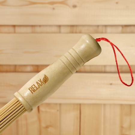 Massage broom for a bath with thin rods Relax, 57 cm-2