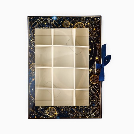 Box for 12 sweets with cells "Cosmos" 18.5 x 13.5 x 3.5 cm-2
