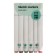 Meshu bilateral markers for sketching, 12 colors (forest colors)