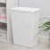 Besnaya basket with a lid "loft", 50 l, white color