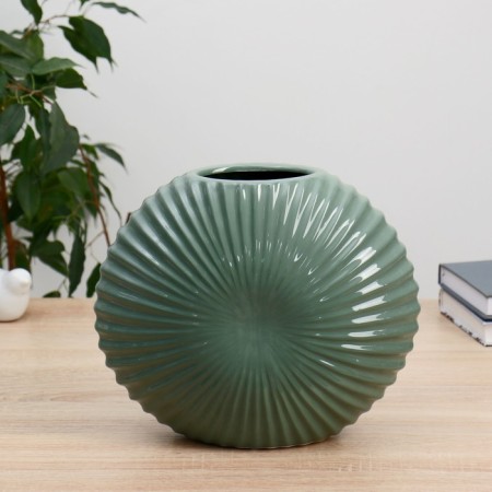 VAZ Coramics "Chloe" H-23 cm, hole 9x5 cm, green-1