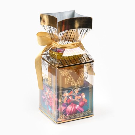 Gift set "Happy New Year": tea 50 g, cream-make-up with walnut, 120 g.-4