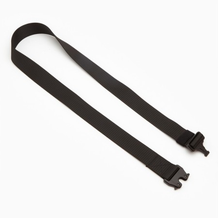 Tactical belt, 120 cm, width 3.7 cm, plastic buckle, black-3