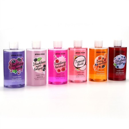 Hair shampoo, 440 ml, berry aroma, Pico Mico-9