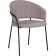 Chair on the metal frame Leo Metal/velor, black/cappuccino 56x52x80 cm