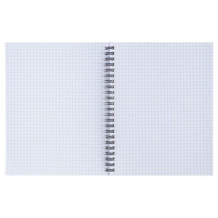 A notebook of 60 sheets in a cage on a future crest, cover coated cardboard, matte lamination, foil embossing, mix-1