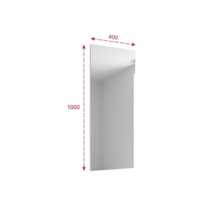 Mori mirror, 400x20x1000, white-1
