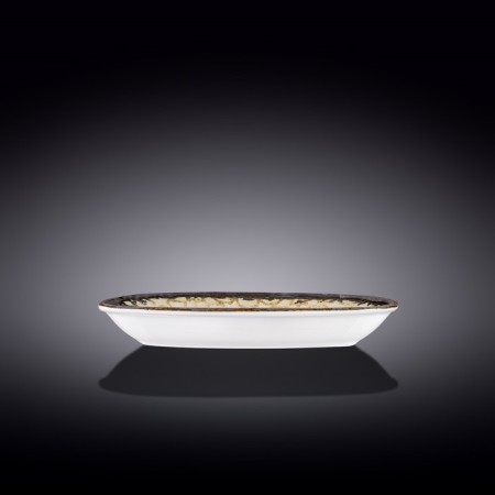 Wilmax England Vanilla Raf Super Ellipse dish, size 25x15 cm-1