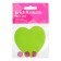 Block with a sticky edge paper 70x70mm, Erichkrause "Heart Neon", 50 sheets, green