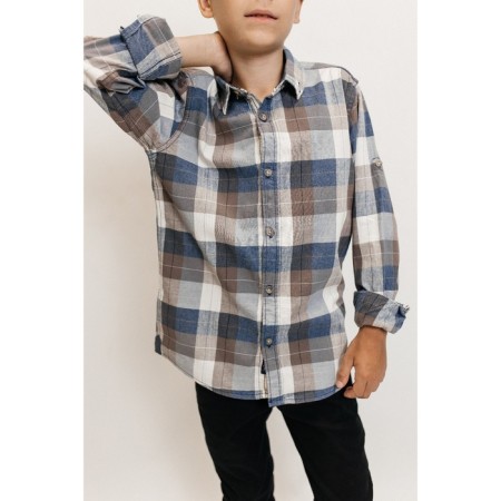 Surchashka upper for ISEE boys, height 146-152 cm, blue color-9
