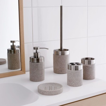 STONE toilet brush, beige color-1