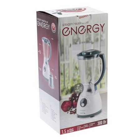 Energy EN-268, stationary, 300 watts, 1.5 l, 4 speeds, white and green-6