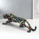 Polystone souvenir "Black Panther" black, spray of paint 13x13x45 cm