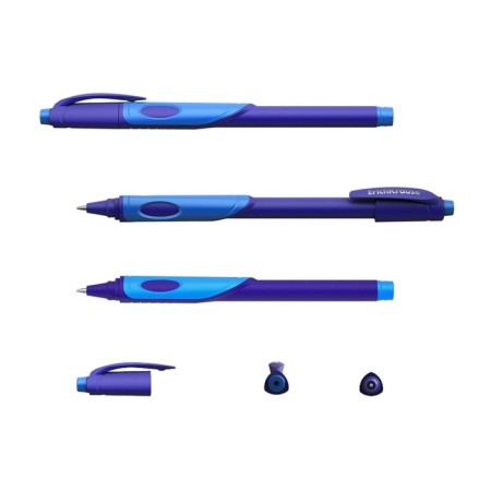 Ballic handle Erychkrause Ergoline Kids, first-grader, ergonomic holder, Soft-Touch body, 0.7 mm node, blue ink, mix, blister-7
