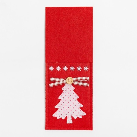 Envelope for cutlery "Christmas tree" 8.5x21 cm, 100% p/e, felt-1