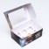 Packaging for 6 cupcakes with the New Year window, 25 x 17 x 10 cm