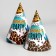 Set of paper dishes disposable safari PARTY ”, 6 plates, 6 glasses, 6 caps