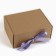 Gift folding box, packaging, “craft, lavender tape”, 22 x 16.5 x 10 cm