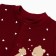 Details for children with closed legs "Bear", burgundy color, height 56
