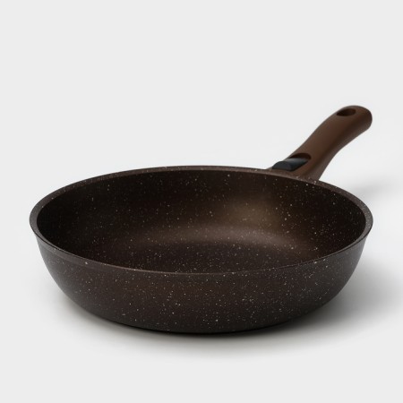 Pan, d = 26 cm, removable handle, anti -stick coating, color coffee marble