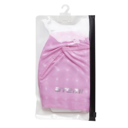 ATEMI PU 130 swimming cap, fabric with polyurethane coating, pink 3D color-6