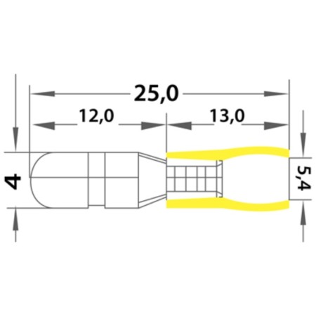 STEETER STEETER INDENDED STETER 5 mm 4-6 mm² (RSHI-P 6.0-5/RShip5.5-4) Yellow Rexant-2