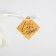Bager Gift Organza Beige “With Love”, with a nameplate, 7 x 9 cm +/- 1.5 cm