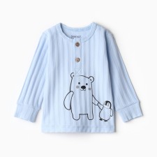 Longsliv children, color light blue, height 62 cm