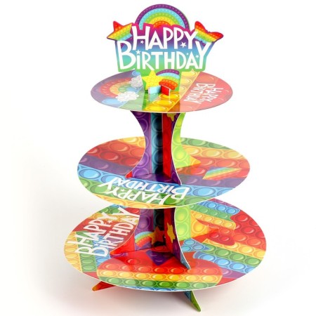 Cake stand "Happy Birthday", pop