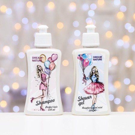 Dreamnature set: shampoo for sensitive scalp, 250 ml+ shower gel, 250 ml-2