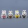 Soft magnet "Bunny", 8 cm, color mix