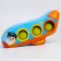 A set of developing tactile balls "Airplane", with a squeak, 3 pcs, Kroshka I