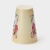 A plastic glass with a lid iZI-go, 420 ml, 9.3 × 9.1 × 13.1 cm, decor animals, beige color
