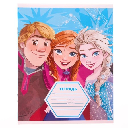 Notebook in a ruler of 12 sheets, 4 types of mix, cover coated paper, cold heart-2