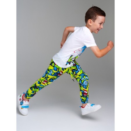 Set for a boy: T -shirt, trousers, height 104 cm-2