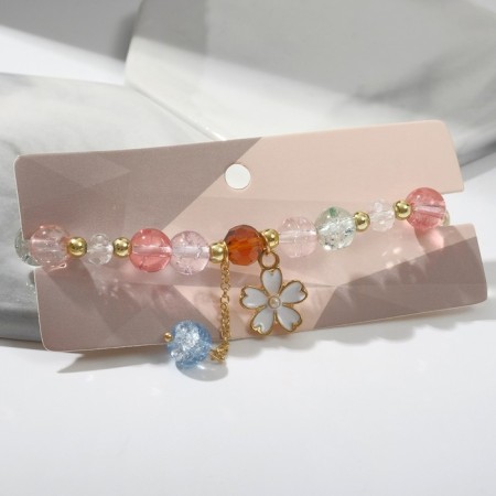 Bracelet "Joy" chamomile, colored in gold, d = 7-1