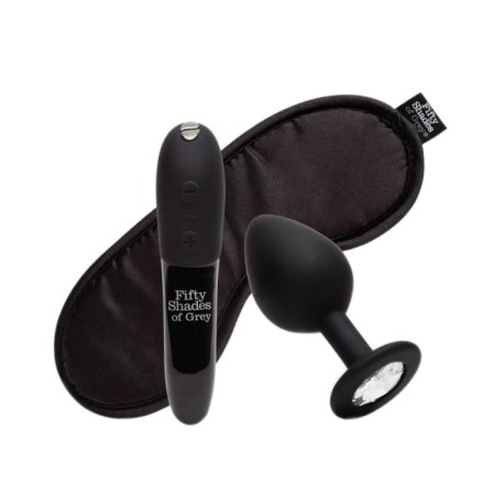 COME to Bed (We-Vibe Tango X, Anal. Crystal Butt Plug, blindfold Satin Blindfold)-7