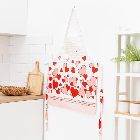 Apron "Ethel" Cat’s Love 60x65cm, 100% cotton, sarzha 190 g/m2-2