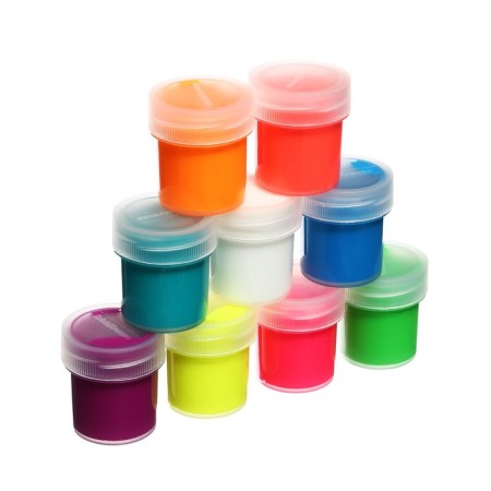 Gouache 9 colors x 20 ml, erichkrause, neon, fluorescent effect, in cardboard packaging-13