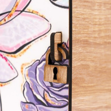 Broke-book "Roses, butterflies" 14x14 cm-3
