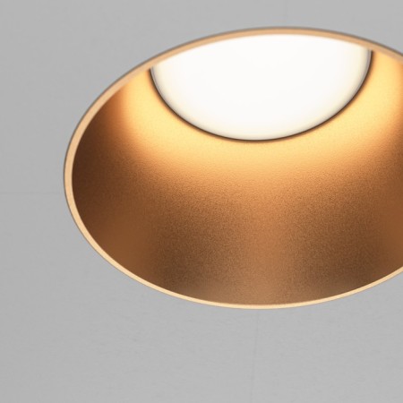 Building lamp Technical DL051-01-GU10-RRD-WMG, GU10, 1x20 W, 140x140x55 mm, matte gold-1