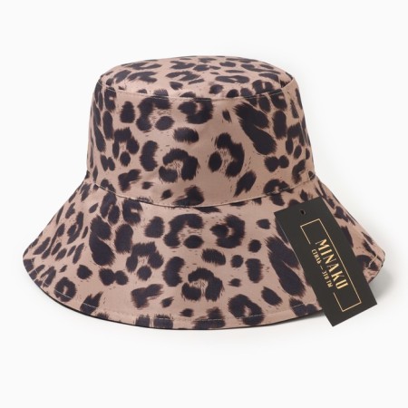 Panama Women's Women's Minaku Bilateral Print Leopard, Beige Color, Rr. 58-5