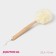 Body washcloth with a handle of a share, 50 g, white color