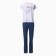 Home female "hearts" (T -shirt/pants), white/blue color, size 52