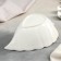 Ceramic crammal “leaf”, 26 × 17 × 12 cm, white color
