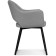 Chair on a metal frame Ouster MR-11 metal/velor, black/gray 60x58x81 cm
